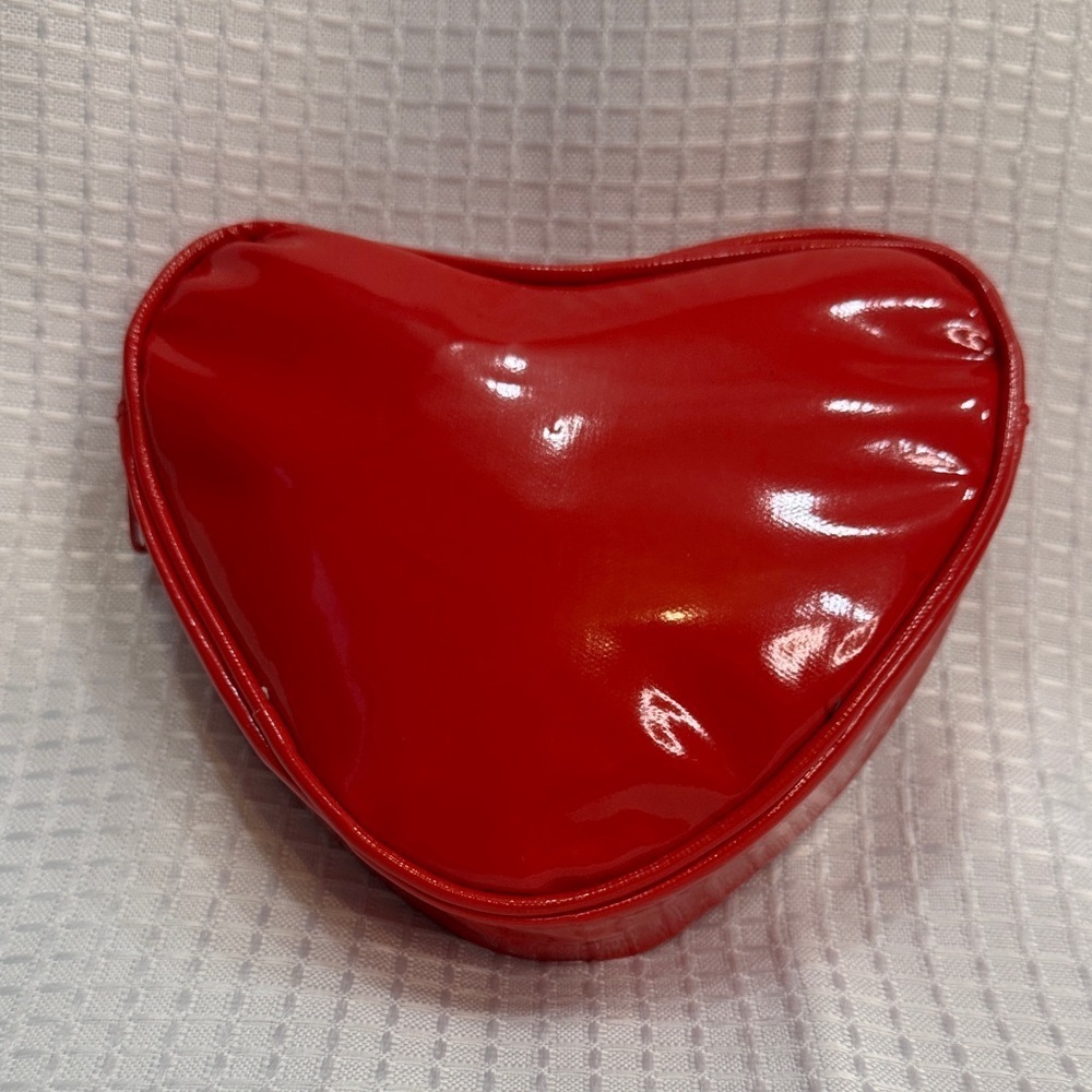 Forever 21 Red Heart Cosmetic Bag